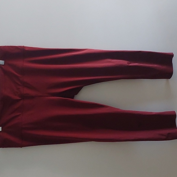 Athleta Accelerate 7/8 Tight Size XL Rust Burgundy Maroon Orange - Picture 5 of 7